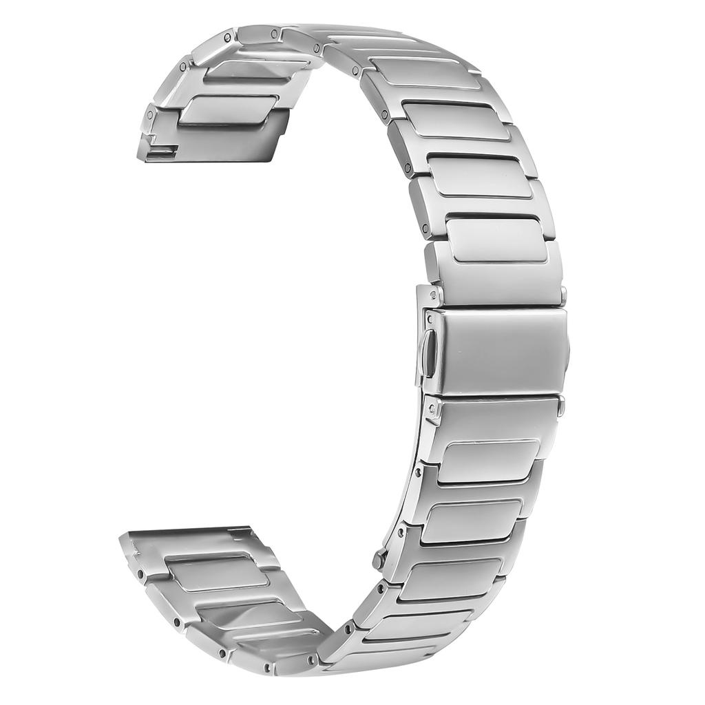 For Xiaomi Watch S1 Pro Watch Band Silver Stainless Steel Metal Watch Strap