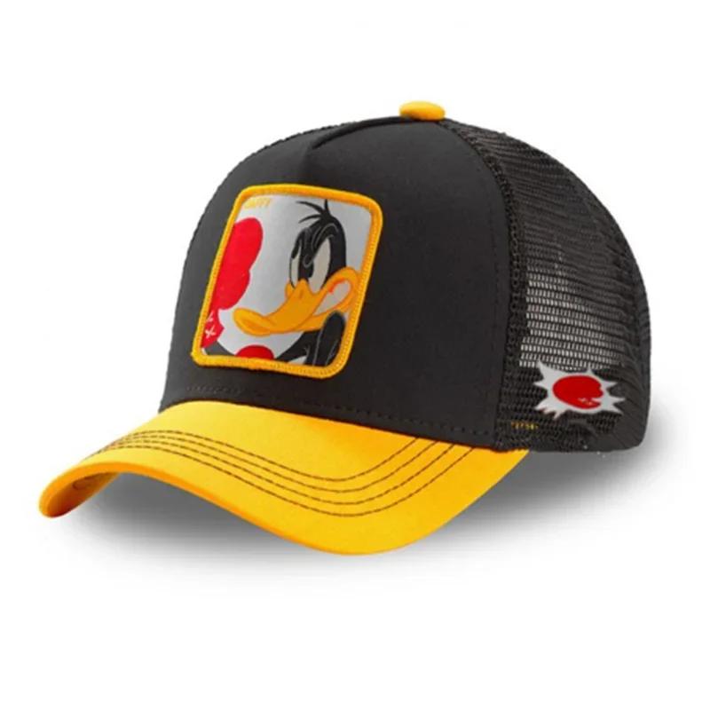 High Quality Anime Cartoon Snapback Cotton Baseball Cap Men Women Hip Hop Dad Mesh Hat Trucker Hat