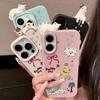 3D Чехол для телефона для iPhone 11 13 17 Pro Max 17 Air Case iPhone 13 15 16 Pro Max 12 14 Pro Max 14 15 Plus Милый 3D Котенок Мультяшный Кожаный