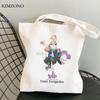 Violet Evergarden Shopping Bag Cotton Bolsas De Tela Canvas Shopper Shopper Shopping Bag Boodschappentas String Jute Grab