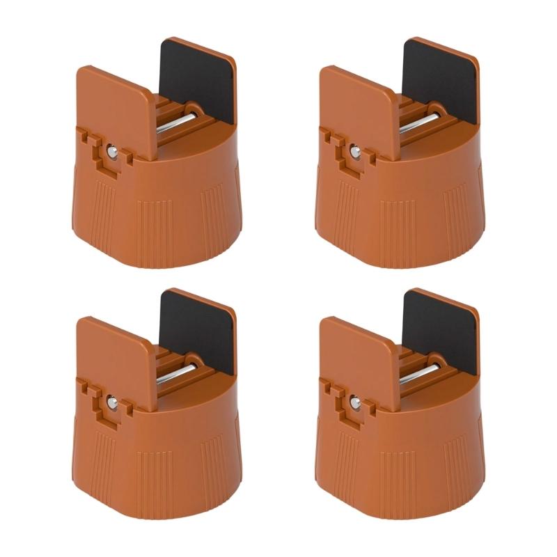 4Pcs Adjustable Chair Risers Furniture Heightening Foot Pads Bed Table Raiser Feet Leg Lift Furniture Raisers Enduring