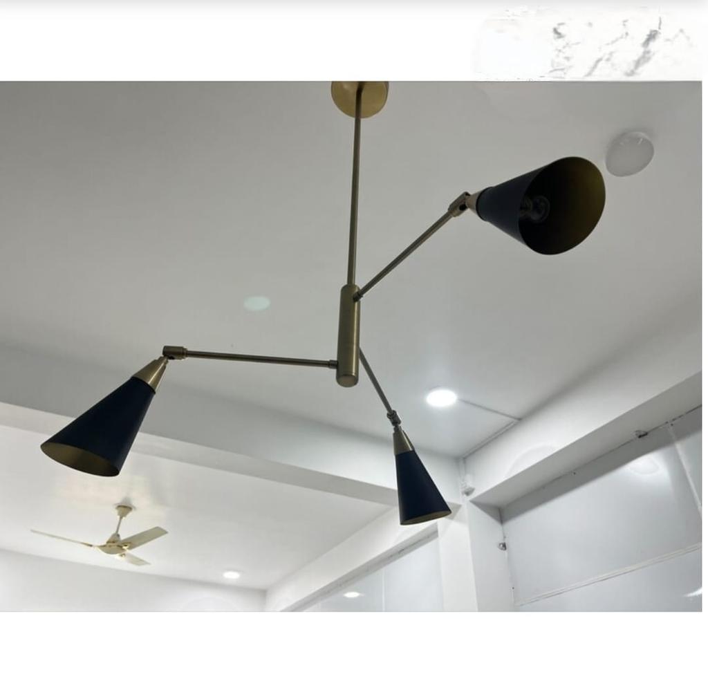 Mid century 1950 Chandelier Lights fixture Semi flush Lights Pendant Light