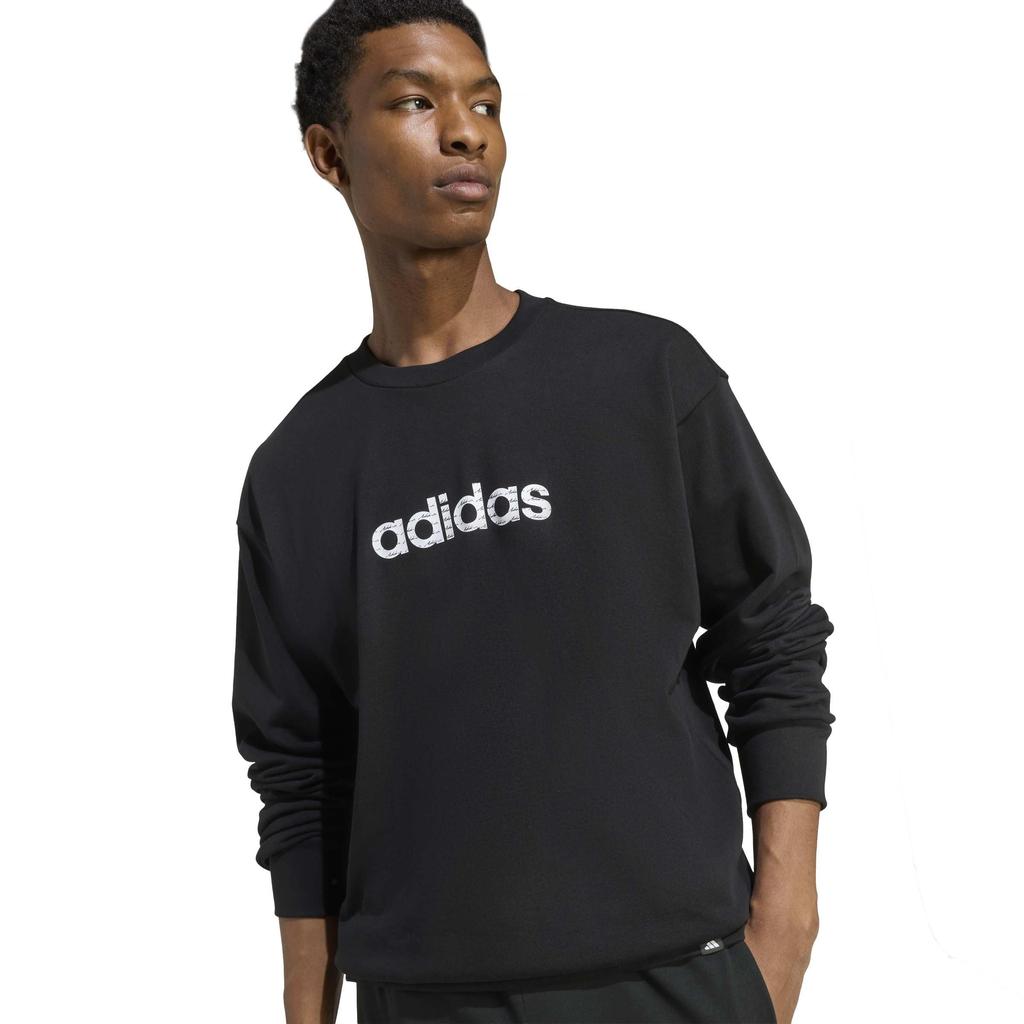 LIN VL Худи свитшот IF573 L [Adidas] Мужской Черный/Белый (KE1417)