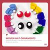 Рождественские шапки Санта украшения орнамент мини-украшение елки красный вязание шерсть DIY принадлежности ребенок