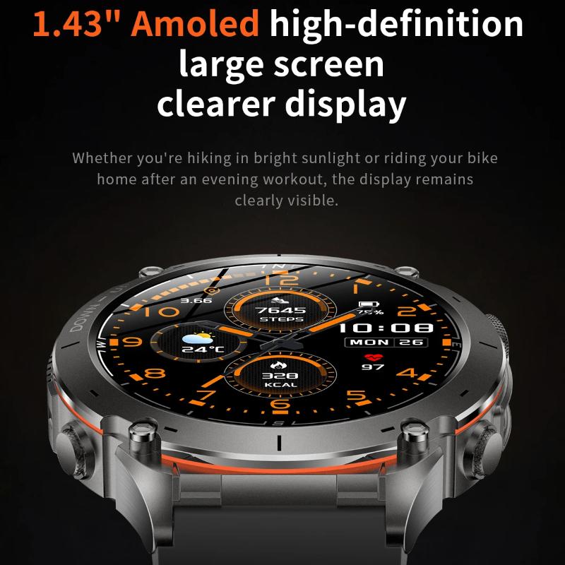 2025 New Ultra GPS Smart Watch 10ATM Waterproof Built-in Dual-band GNSS Compass Military Sport Men SWIM Bracelet For Xiaomi IOS