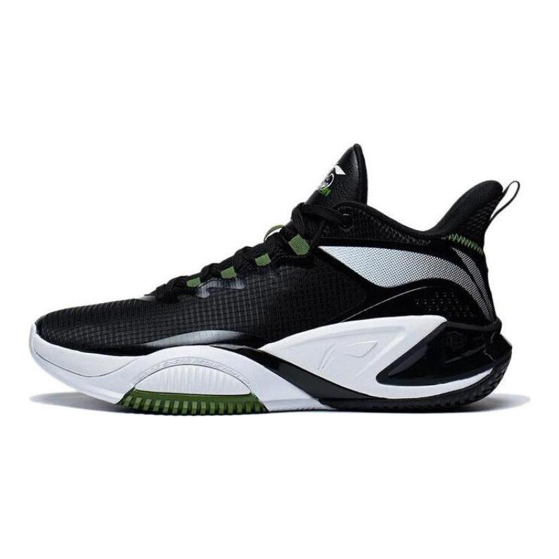 Li Ning Storm 2023 Удобная амортизация, износостойкие низкие мужские баскетбольные кроссовки Черные ABFT021-1
