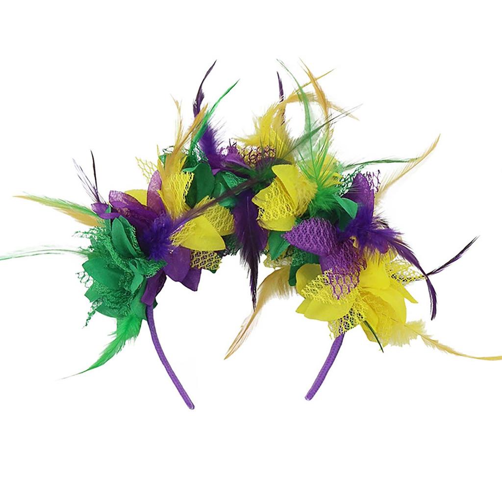 Carnival Feather Headbands Flower Headbands Retro Wind Headbands Hair Accessories
