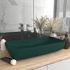 VidaXL Luxury Rectangular Washbasin Countertop Washbasin Toilet Hand Basin Bathroom Cosmetic Room Home Green 146959