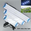 220 В 18 см 28 см 38 см белый синий светодиодный раздвижной водонепроницаемый зажимной светильник для аквариума супер тонкий аквариумный светильник для водных растений