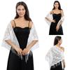 Triangular Binder Fashion Dress Lace Triangular Evening Lace Wave Women Shawl