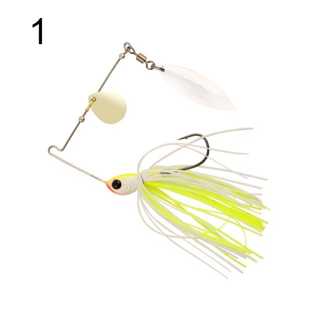 1 шт. Вращающаяся металлическая рыболовная блесна Пятицветная составная вращающаяся блесна 10,5 г Приманка для окуня сома Легкая морская рыбалка Рыболовные снасти