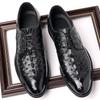 High Quality Leather Shoe Men Dress Shoes Brogue Handmade Leather Shoes Men Luxury Brand Business Formal Shoes Zapatos De Hombre