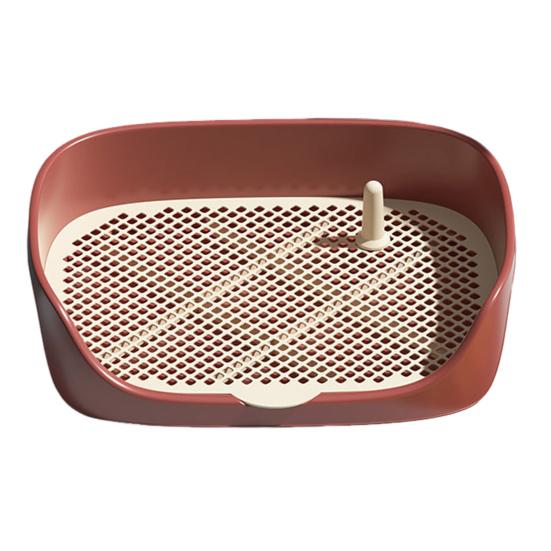 Pet Dog Toilet Portable Pet Lavatory with Protection Wall Potty Training Toilet with Grille Litter Box for Cat Puppy Small Medium Dogs