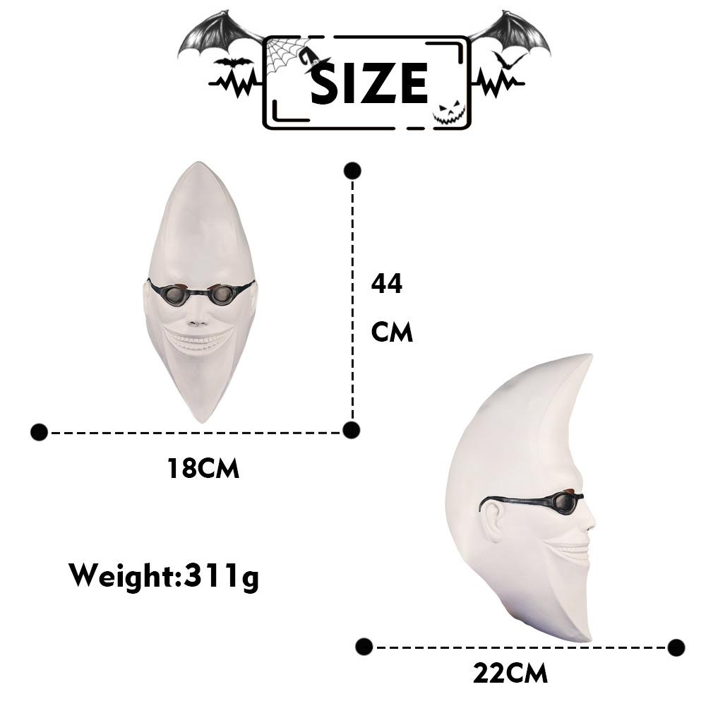 Promotional Mask White moon hood Male and female moon man masks Fun at the dance party cos Acting cool