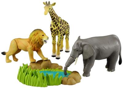 TAKARA TOMY Саванна Животное Подарок Животное Динозавр Реалистичная Движущаяся Фигурка Игрушка для Возраста 3+ и Стандарты Безопасности Игрушек Сертифицировано Знаком ST "Набор ANIA AA-01"