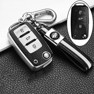 Кожаный чехол для ключей из ТПУ для Volkswagen для VW POLO Tiguan Passat B5 B6 B7 Golf EOS Scirocco Jetta MK6 Octavia, аксессуары