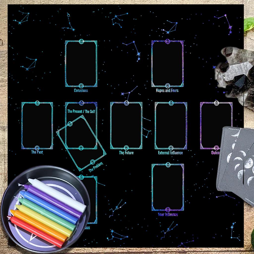 3 варианта размеров Таро стол алтарь скатерть таинственная настольная игра коврик маятник гадания скатерть настольная игра карточный коврик