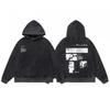 Oversized Cotton Hooded Zip-Up Sweatshirt Men Women Streetwear Loose Fit Long Sleeve Pullover