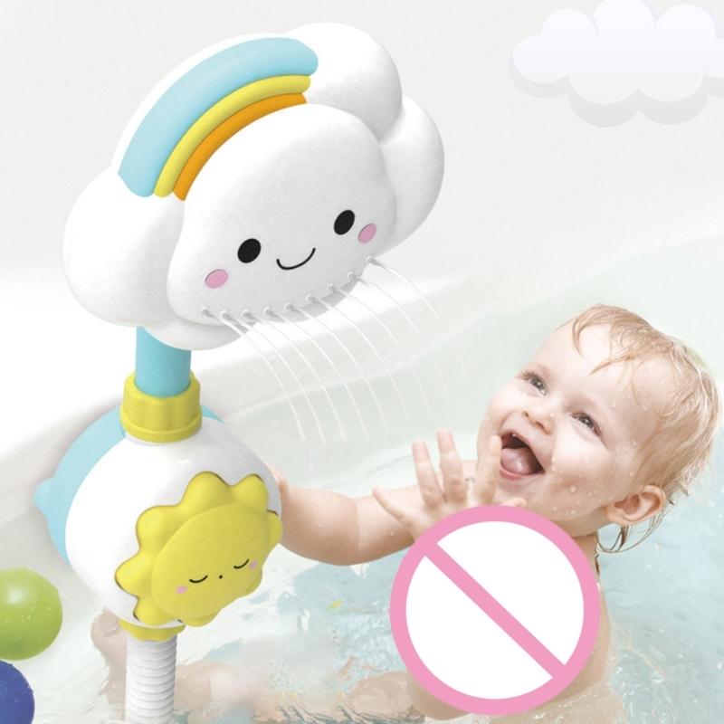 Игрушка для ванны для малышей в возрасте 1, 2, 3 лет, для девочек и мальчиков, детская ванночка, водная игрушка, душевая головка, игрушка для младенцев с присосками