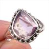 Натуральный аметрин драгоценный камень ручной работы 925 стерлинговое серебро ювелирное кольцо размер 6.5 D7T92