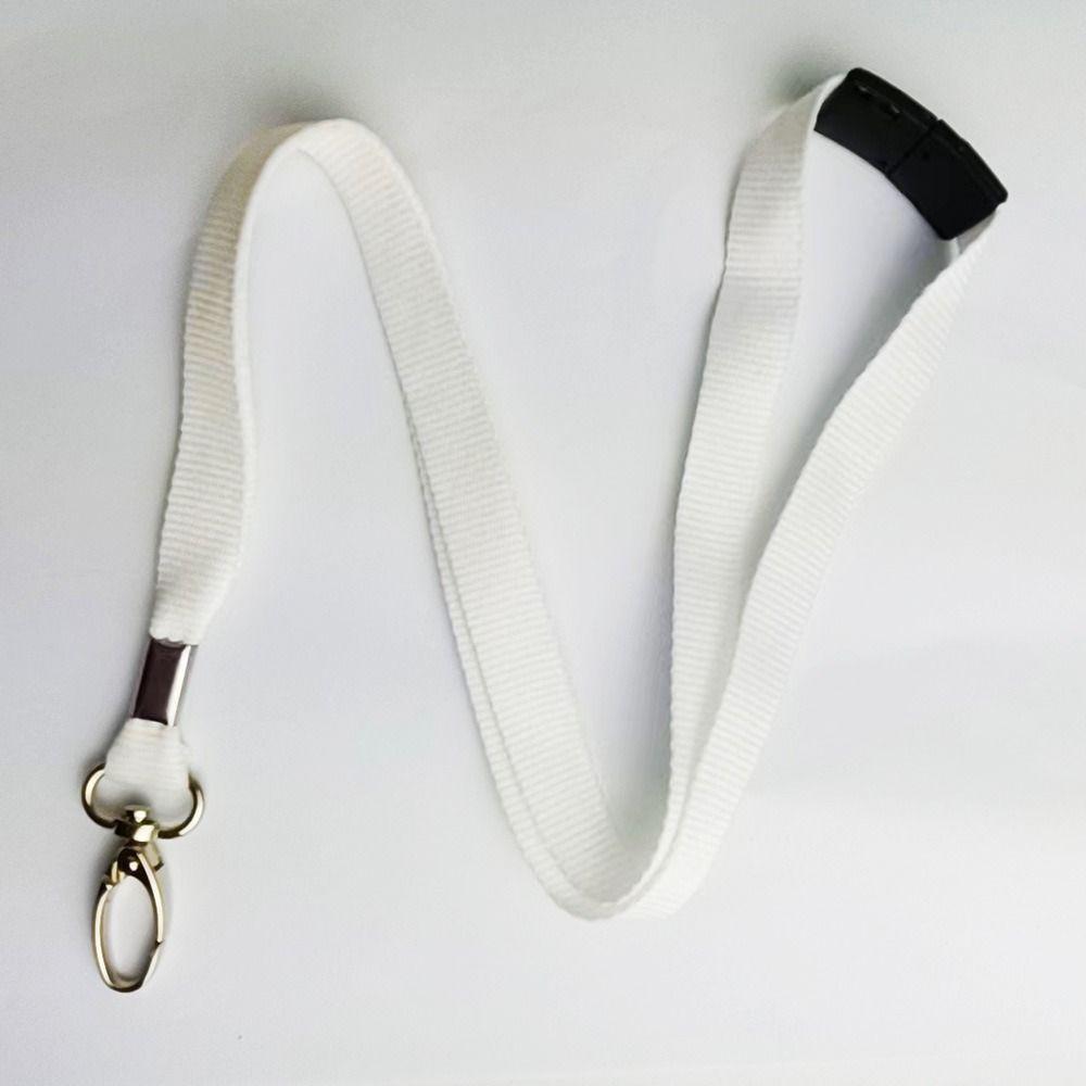 Metal Clip Lanyard Neck Strap Safety Break Lobster ID Card Pass Holder Plain Lanyard  Office