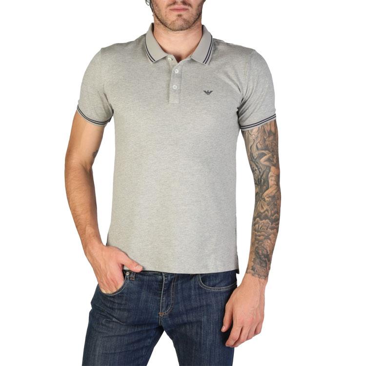 EMPORIO ARMANI Polo Shirt Men's Mixed Gray 8N1F30-1JPTZ-0616