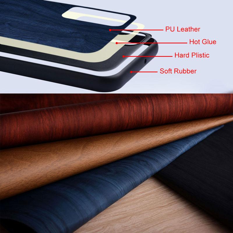 Case for Google Pixel Fold 5G Funda Bamboo Wood Pattern Leather Back Cover for Google Pixel Fold 5g Phone Case Capa