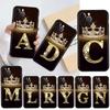 Чехол для телефона Letter Gold Girl Fashion Coque для iPhone Xiaomi Mi Samsung Galaxy Redmi Note AS 11 12 13 14 15 22 23 24 5G Pro Plus Max Fe Ultra