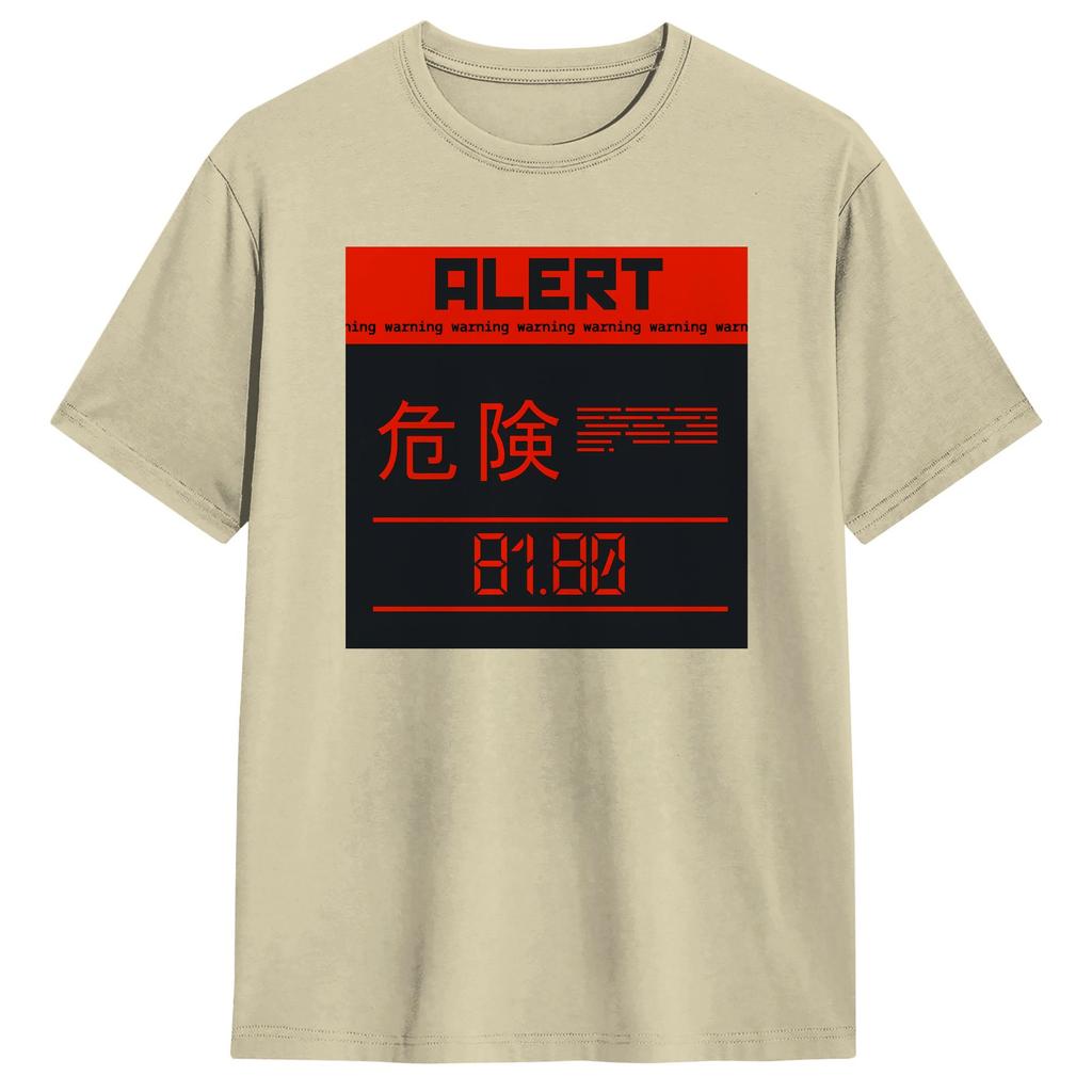 Funny Gear Solid Alert TShirts for Unisex Round Collar Pure Cotton T Shirts Short Sleeve Tee Shirt Adult Tops