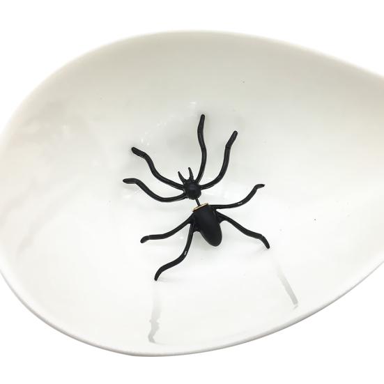 1 шт. забавные серьги-гвоздики в виде паука для Хэллоуина, готического панк-нарядного платья