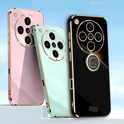 Чехол-держатель для кольца на палец для OPPO Find X8 Pro X8 Find X7 Ultra X6 Pro X5 Lite Reno 12F 12 Pro 11 10 Мягкий силиконовый чехол с покрытием
