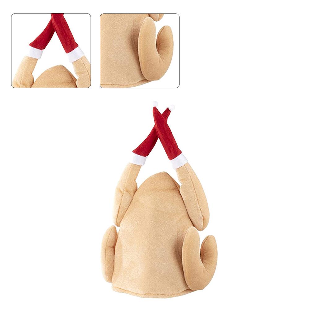 Взрослые Подростки Смешная Стерео Шляпа Индейки Шляпа на День Благодарения Женские Женские Шляпы Карнавальная Рождественская Вечеринка Нарядная Шляпа