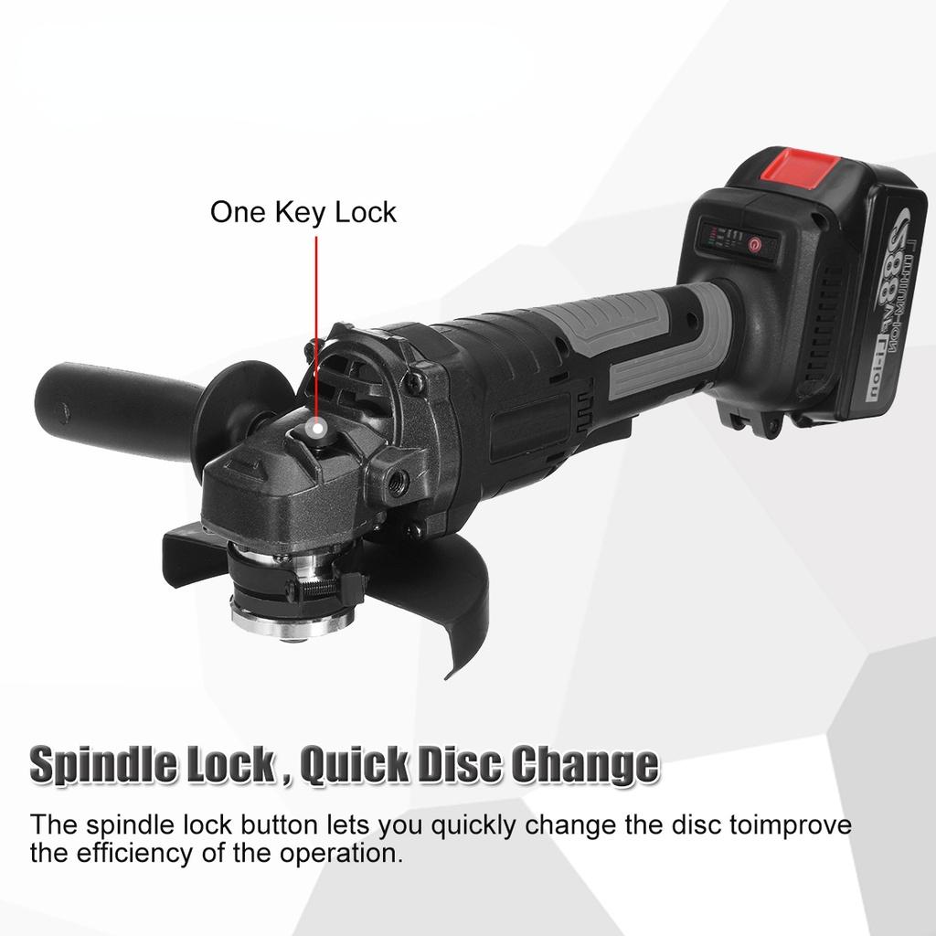288VF 1580 Вт Бесщеточная беспроводная ударная угловая шлифовальная машина электрическая полировально-шлифовальная машина для батареи Makita 18 В