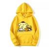 2025 New Fashion Men's and Women's Hooded Sweatshirts Purin Cartoon Fluffy Sweater Couple's Yellow Sportswear Spring Autumn