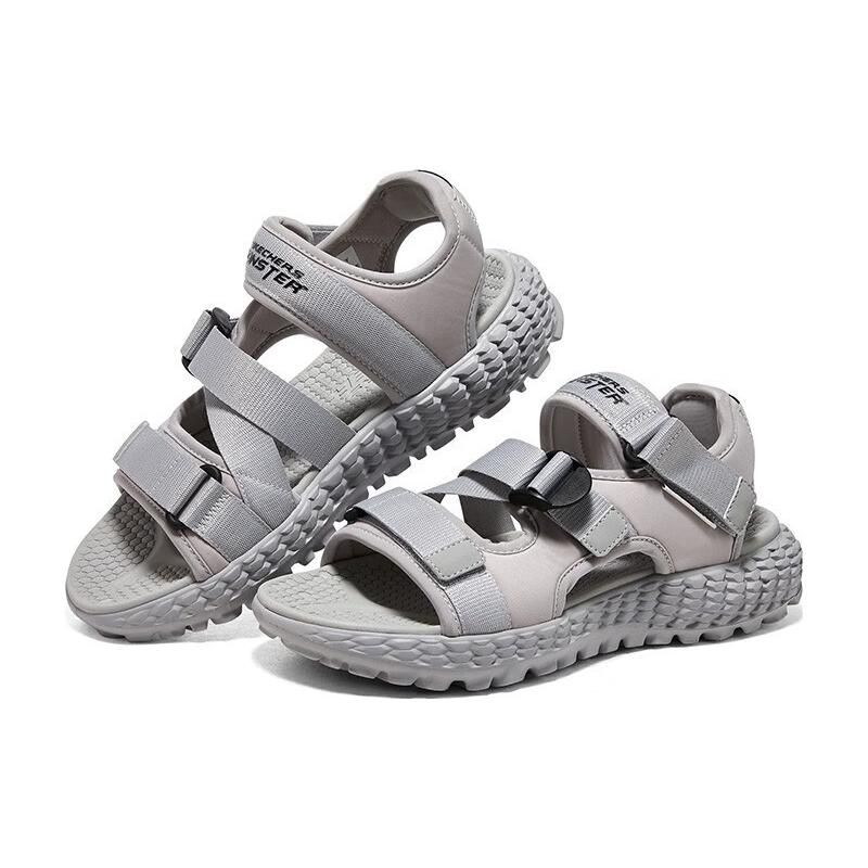 Skechers Спортивные сандалии Monster, нескользящие, прочные, мужские, серые, 894231-GRY