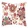 Fashionable Spring Flower Spring Elements Pillow Cover Linen Flower Cushion Pillow Cover