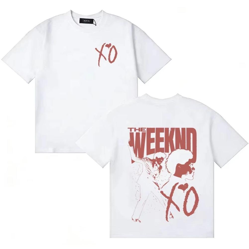 2026 Summer Hotselling Comfortable Crew Neck Xo Gothic Fashion Breathable Merch For The Weeknd World Tour Unisex And Unisex Tshirt