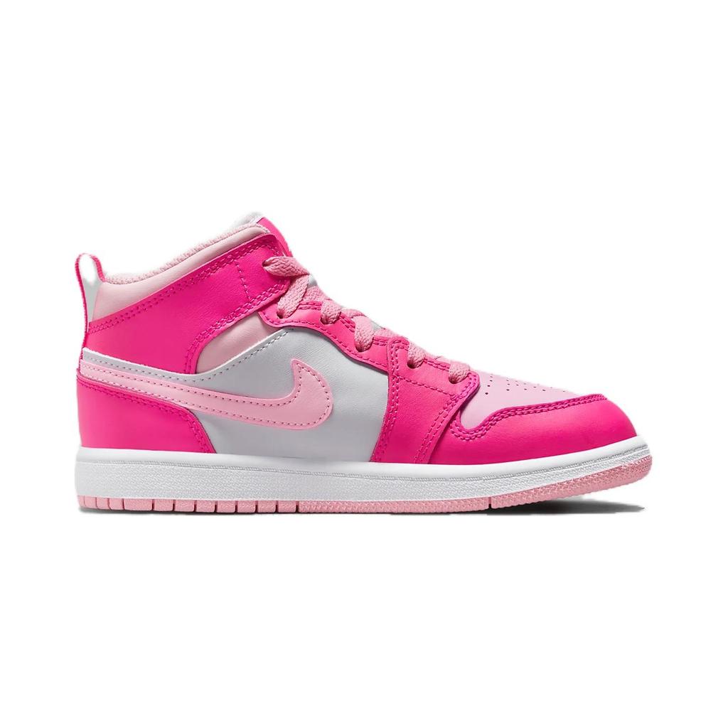 (PS) Air Jordan 1 Mid 'Fierce Pink' Kids' FD8781-116