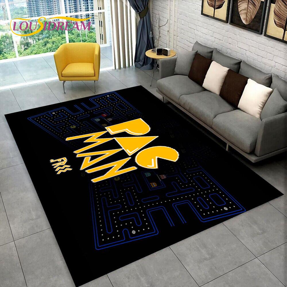 Pacman Retro Classics Game Gamer Area Rug,Carpet Rug for Home Living Room Children Bedroom Sofa Doormat Decor,Non-slip Floor Mat
