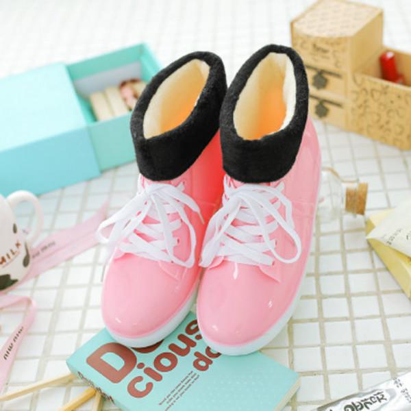 Женские водонепроницаемые резиновые сапоги до щиколотки с круглым носком, однотонные нескользящие резиновые сапоги, обувь для отдыха