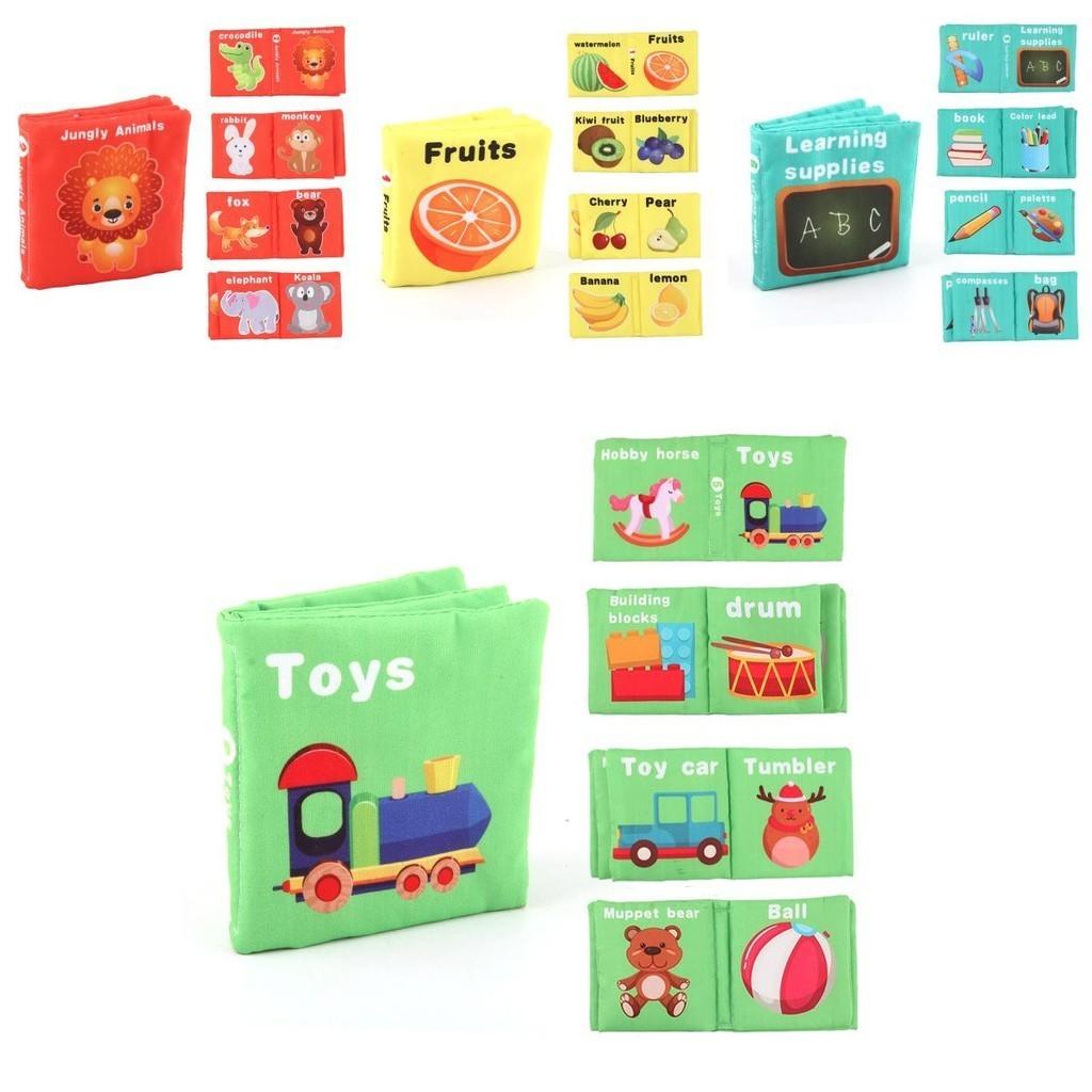 Детская английская пальма 3d тканевая книга новорожденный мягкая книга раннее образование детская тканевая книга