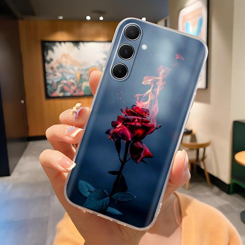 6.7" Для Samsung A36 SM-A366E Чехол Расписной Узор Мягкий Прозрачный Силикон ТПУ Чехол на Для Samsung Galaxy A36 5G A366 Чехлы Fundas