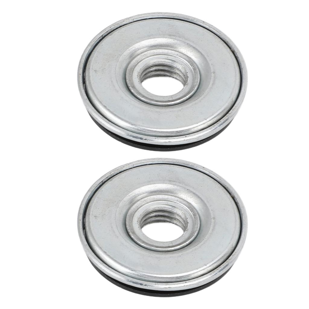 2 шт. Фланцевые гайки для угловой шлифмашины M14 Высокая стабильность Углеродистая сталь Быстросъемная Фланцевая стопорная гайка для шлифмашины для замены или фиксации отрезных дисков