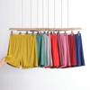 Модальные шорты Wide Leg, однотонные летние женские шорты выше колена, большие размеры, свободные спальные шорты