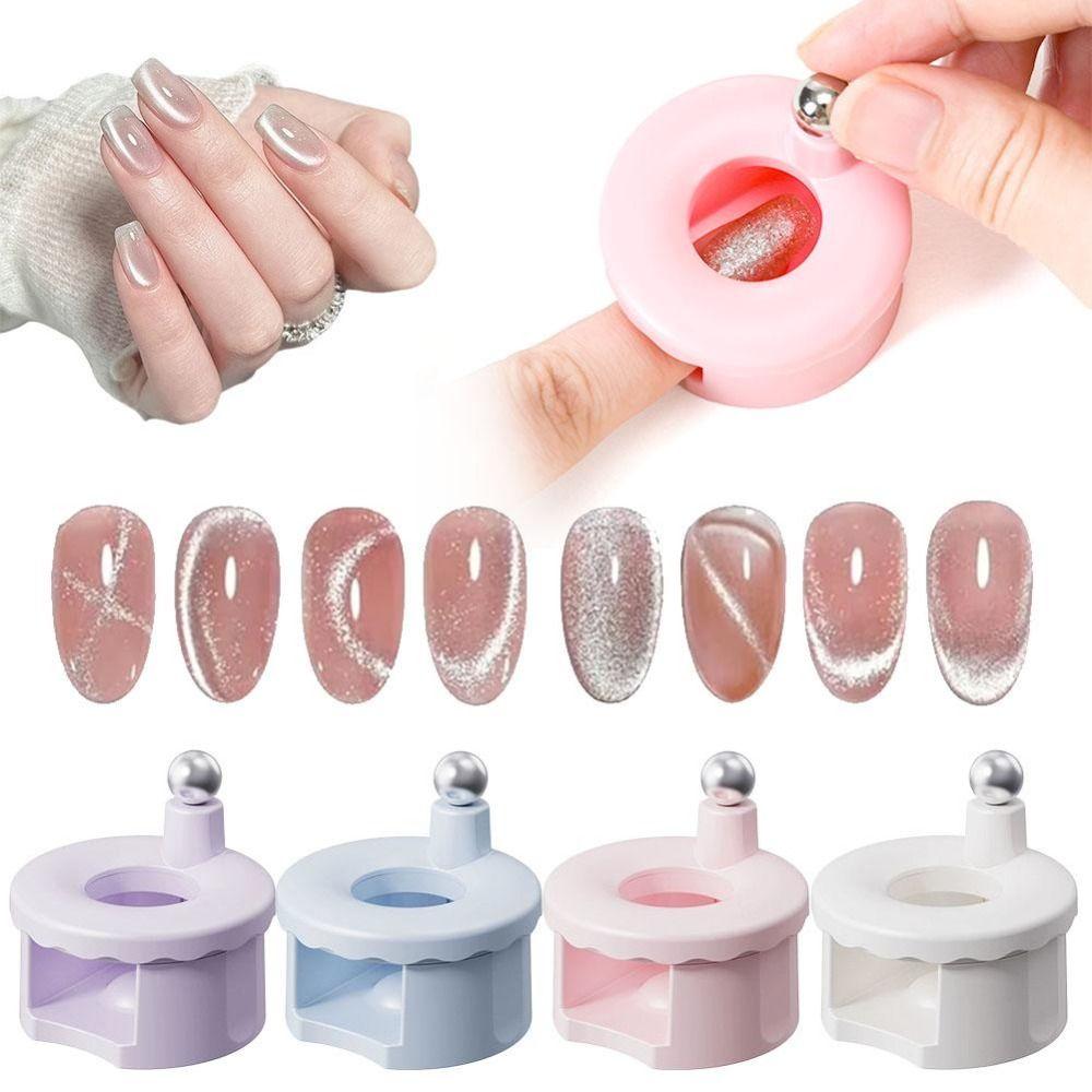 360° Rotating Rotating Cat Eye Magnet Multi Facet Cat Eye Nail Manicure Tool Home Use