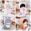 Dressing Game 20cm Doll Clothes One-piece Garment Jumpsuits With Tail Cartoon Animal Outfit