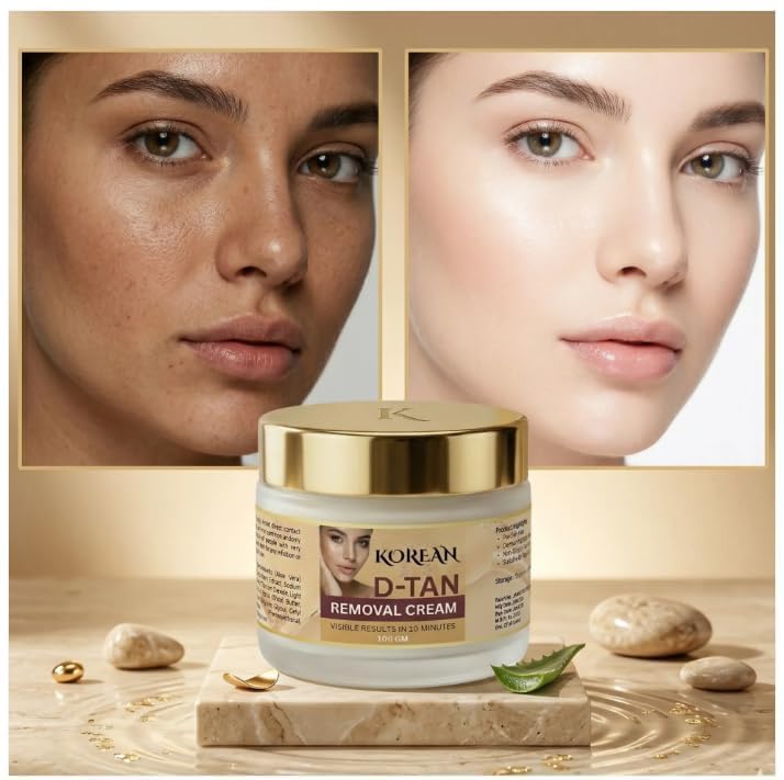 Tan Removal Cream for Face & Body | Skin Brightening & Deep Nourishing Moisturizer | Helps Reduce the Appearance of Sun Tan, Dark Spots & Uneven