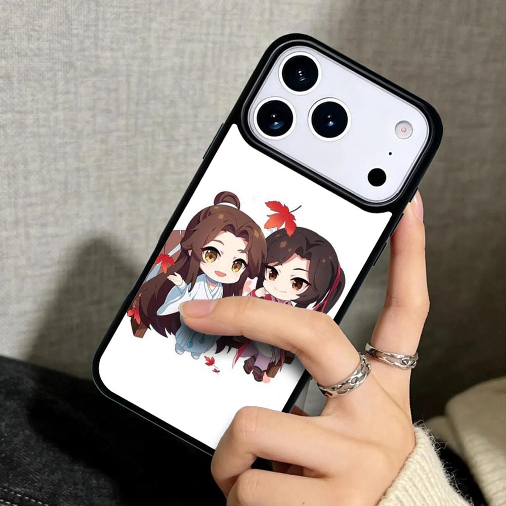 Чехол-бампер для iPhone 17 Air 16 Pro Max 15 Plus 11 13 Mini 14 12 Задняя крышка телефона Tian Guan Ci Fu hua cheng xie lian