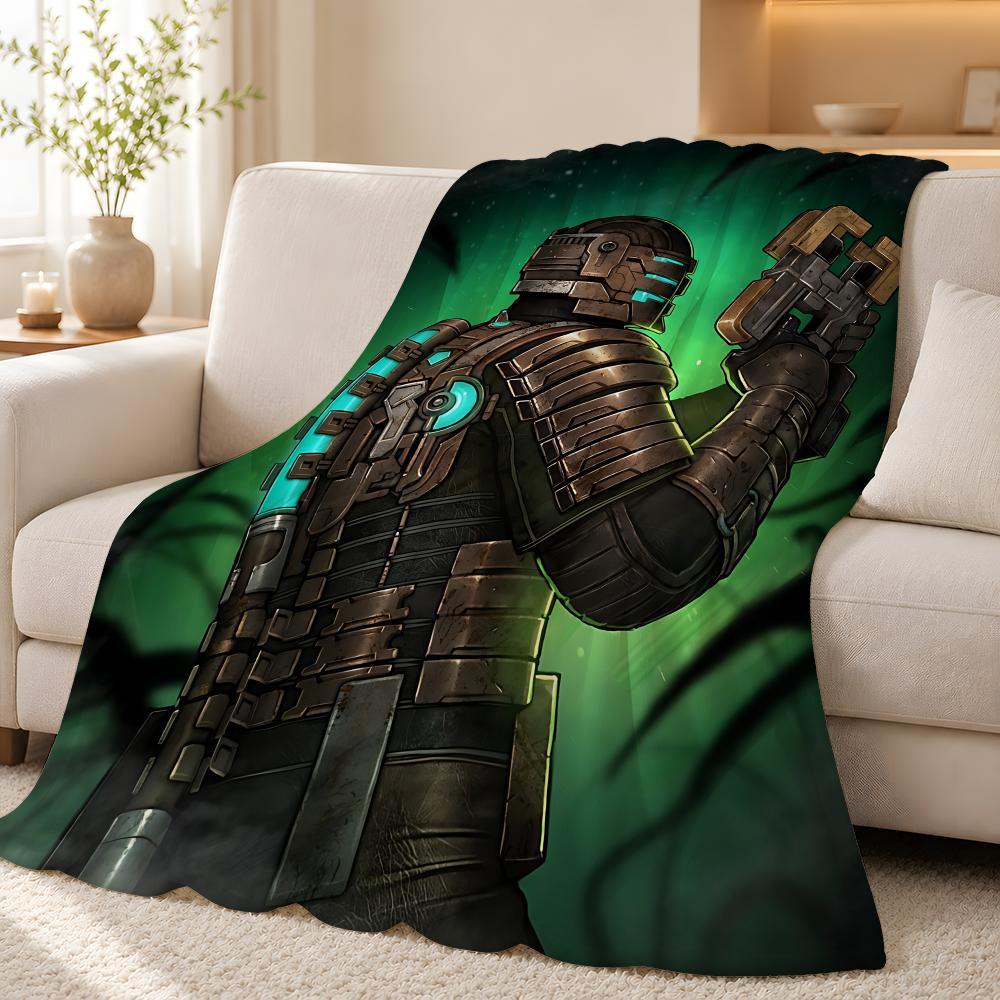 Плед-шаль из фланели Dead Space для лета, антистатический, моющийся, для автомобиля, офиса, детского сна