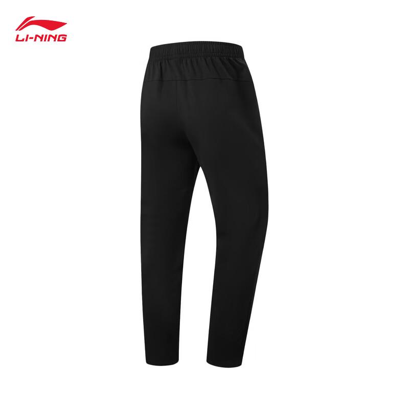 Li-Ning Мужские прямые спортивные штаны из влагоотводящего трикотажа AKYW061